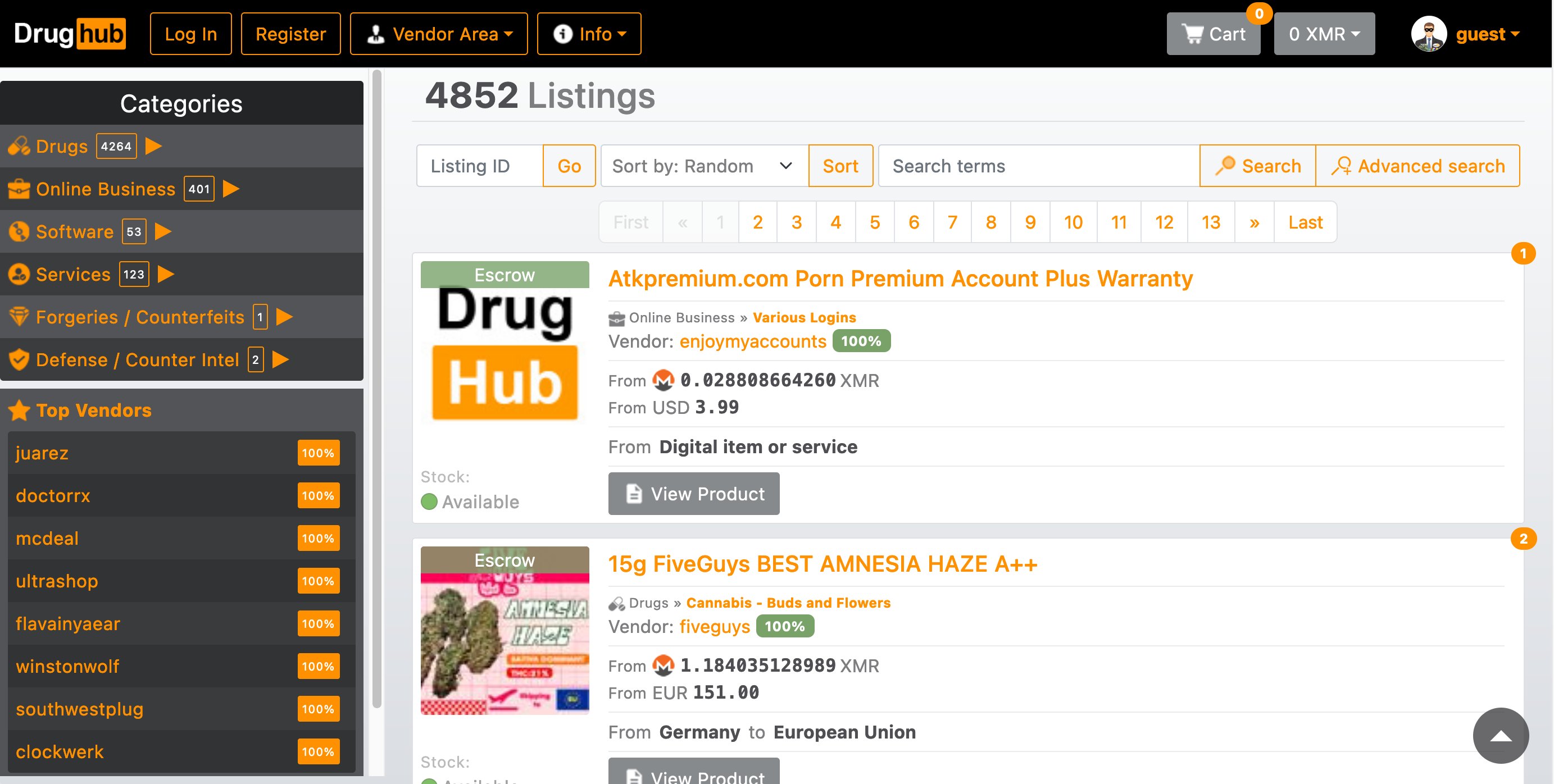 Drughub shop